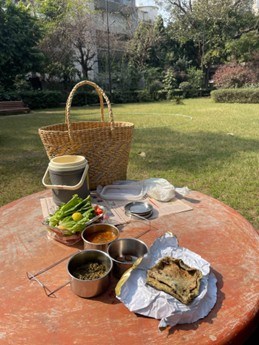 インドでのピクニックの様子